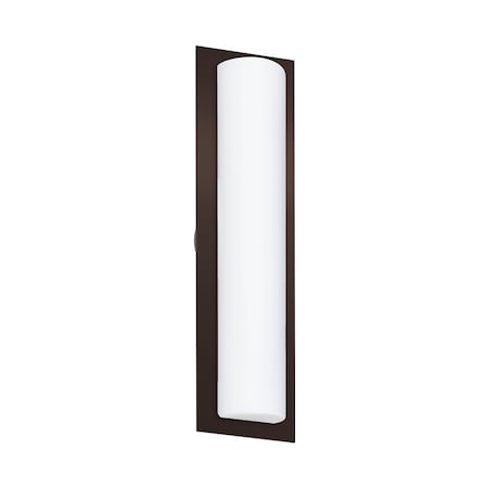 Barclay 22 Outdoor Sconce, Opal Matte, Bronze Finish, 3x40W Incandescent